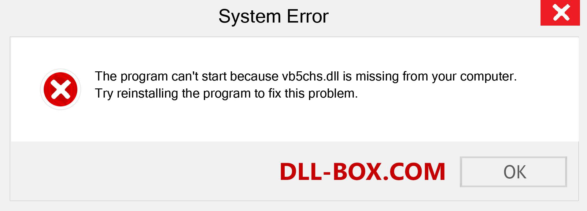  vb5chs.dll file is missing?. Download for Windows 7, 8, 10 - Fix  vb5chs dll Missing Error on Windows, photos, images